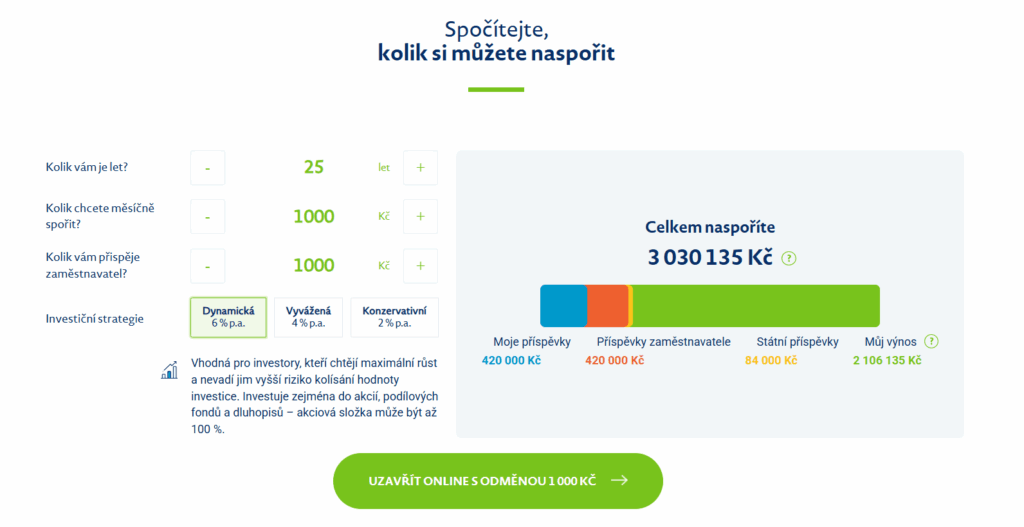 ČSOB Penzijní společnost nabízí 5 typů účastnických fondů v rámci doplňkového penzijního spoření.